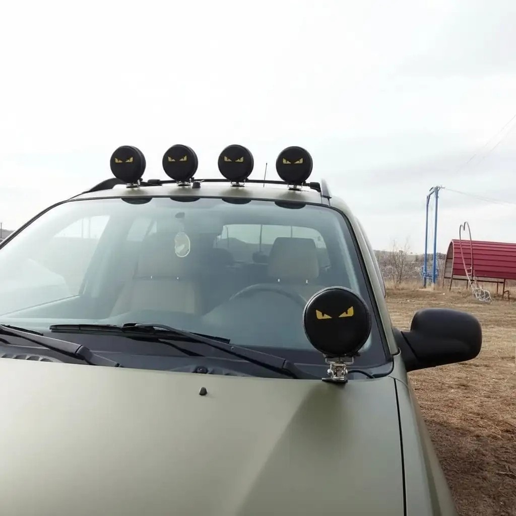 Off Road Led Sis Lamba Kılıfı - Sarı Gözler